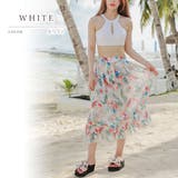 花柄スカート付き ハイウエストショーツ ビキニ水着3点セット | レースレディース | 詳細画像11
