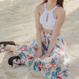 花柄スカート付き ハイウエストショーツ ビキニ水着3点セット | レースレディース | 詳細画像18