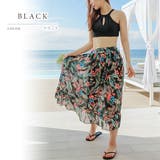 花柄スカート付き ハイウエストショーツ ビキニ水着3点セット | レースレディース | 詳細画像4