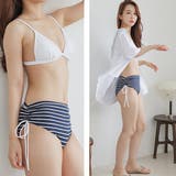 カバーアップ付き ハイウエストビキニ 水着3点セット | レースレディース | 詳細画像12