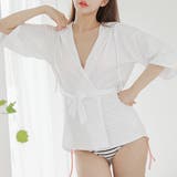 カバーアップ付き ハイウエストビキニ 水着3点セット | レースレディース | 詳細画像9