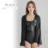 オーバーシャツ付き ワンショールダーワンピース水着2点セット かわいい | レースレディース | 詳細画像3