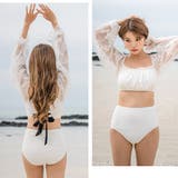 ビキニセット 水着2点セット 袖付き水着 | レースレディース | 詳細画像7