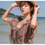 モノキニ水着 レースフリル かわいい | レースレディース  | 詳細画像10 