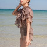 モノキニ水着 レースフリル かわいい | レースレディース  | 詳細画像12 