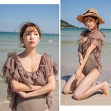 モノキニ水着 レースフリル かわいい | レースレディース  | 詳細画像14 
