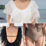 モノキニ水着 レースフリル かわいい | レースレディース  | 詳細画像2 