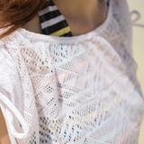 レースカバーアップ付 ボーダータンキニ 水着4点セット | レースレディース | 詳細画像17