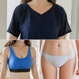 カバーシャツ&ショートパンツ付スポーティビキニ 水着4点セット セパレート | レースレディース | 詳細画像19