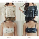 オフショルトップス ショートパンツ付き ビキニ | レースレディース  | 詳細画像2 