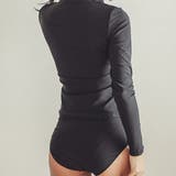 長袖カップ付きトップス ハイウェイストショーツ 2点セット水着 | レースレディース  | 詳細画像7 