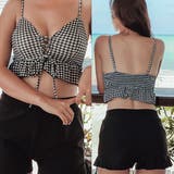 ショートパンツ付き キャミタイプ セパレート水着3点セット | レースレディース | 詳細画像6