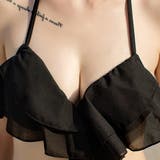 フリルビキニ ペプラム風 トロピカル柄ショーツ | レースレディース | 詳細画像19