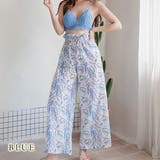 ロングパンツ付き ニット素材 ビキニ水着3点セット | レースレディース | 詳細画像11