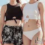 アメリカンスリーブデザイン モノトーン花柄 フレアパンツ付 | レースレディース  | 詳細画像1 