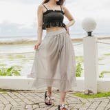 シースルースカート付き ビキニ 水着3点セット | レースレディース  | 詳細画像7 