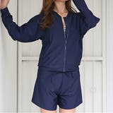 UVカット長袖ラッシュガード ショートパンツ上下セット 水着2点セット | レースレディース | 詳細画像8
