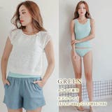 ボーダータンキニセパレート 水着 ショートパンツ | レースレディース | 詳細画像10