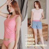 ボーダータンキニセパレート 水着 ショートパンツ | レースレディース | 詳細画像14