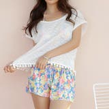 花柄ビキニ ショートパンツ レースカバーアップ付き | レースレディース  | 詳細画像4 