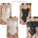 スカート付き バックデザイン ワンピース水着2点セット | レースレディース  | 詳細画像2 