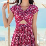 花柄ワンピースデザイン セパレート タンキニ | レースレディース | 詳細画像14