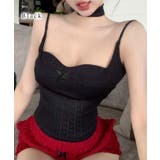 リボン ビスチェ風 カップ付き | レースレディース | 詳細画像8