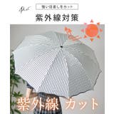 【雨晴兼用】ストライプ柄 パイピング ウエーブ | レースレディース  | 詳細画像3 
