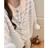 ボーダー ふわふわ 前開き | レースレディース  | 詳細画像8 