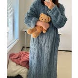 ふわふわ ケーブル柄 ロング丈 | レースレディース  | 詳細画像6 