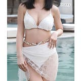 【3点セット】パレオ付き 立体 シアー | レースレディース | 詳細画像7