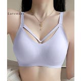 ソリッドカラー カットアウト風 ノンワイヤー | レースレディース  | 詳細画像12 