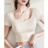 ラウンドネック アシンメトリー 半袖 | レースレディース  | 詳細画像16 