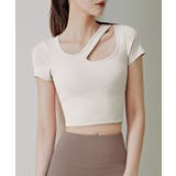 ラウンドネック アシンメトリー 半袖 | レースレディース  | 詳細画像17 