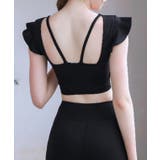 Vネック ラップ風 フリルスリーブ | レースレディース  | 詳細画像5 