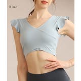 Vネック ラップ風 フリルスリーブ | レースレディース  | 詳細画像9 