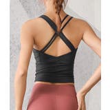 ソリッドカラー バッククロス カップ付き | レースレディース  | 詳細画像4 