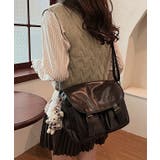 レザー調 多ポケット スクエア | レースレディース  | 詳細画像9 