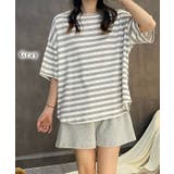 配色 ボーダー柄 半袖 | レースレディース  | 詳細画像4 