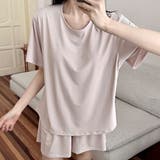 ソリッドカラー パッド付き 半袖 | レースレディース  | 詳細画像1 