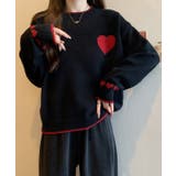 配色 ハート柄 ジャカード | レースレディース  | 詳細画像5 