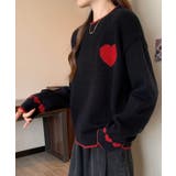 配色 ハート柄 ジャカード | レースレディース  | 詳細画像6 