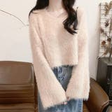 Vネック シャギー ベルスリーブ | レースレディース  | 詳細画像1 