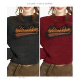 クルーネック パッチワーク ロゴ | レースレディース  | 詳細画像2 