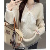 Vネック レース リボン | レースレディース  | 詳細画像14 