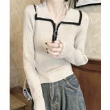 配色 パイピング 襟付き | レースレディース  | 詳細画像11 