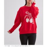 チェリー柄 配色 クルーネック | レースレディース  | 詳細画像14 
