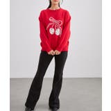 チェリー柄 配色 クルーネック | レースレディース  | 詳細画像16 