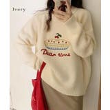 クルーネック 刺繍 オーバーサイズ | レースレディース  | 詳細画像11 