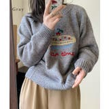 クルーネック 刺繍 オーバーサイズ | レースレディース  | 詳細画像6 